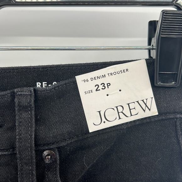 J. Crew Women's Low-rise denim trouser in 1996 semi-stretch - Black - 23P NWT - Picture 4 of 7